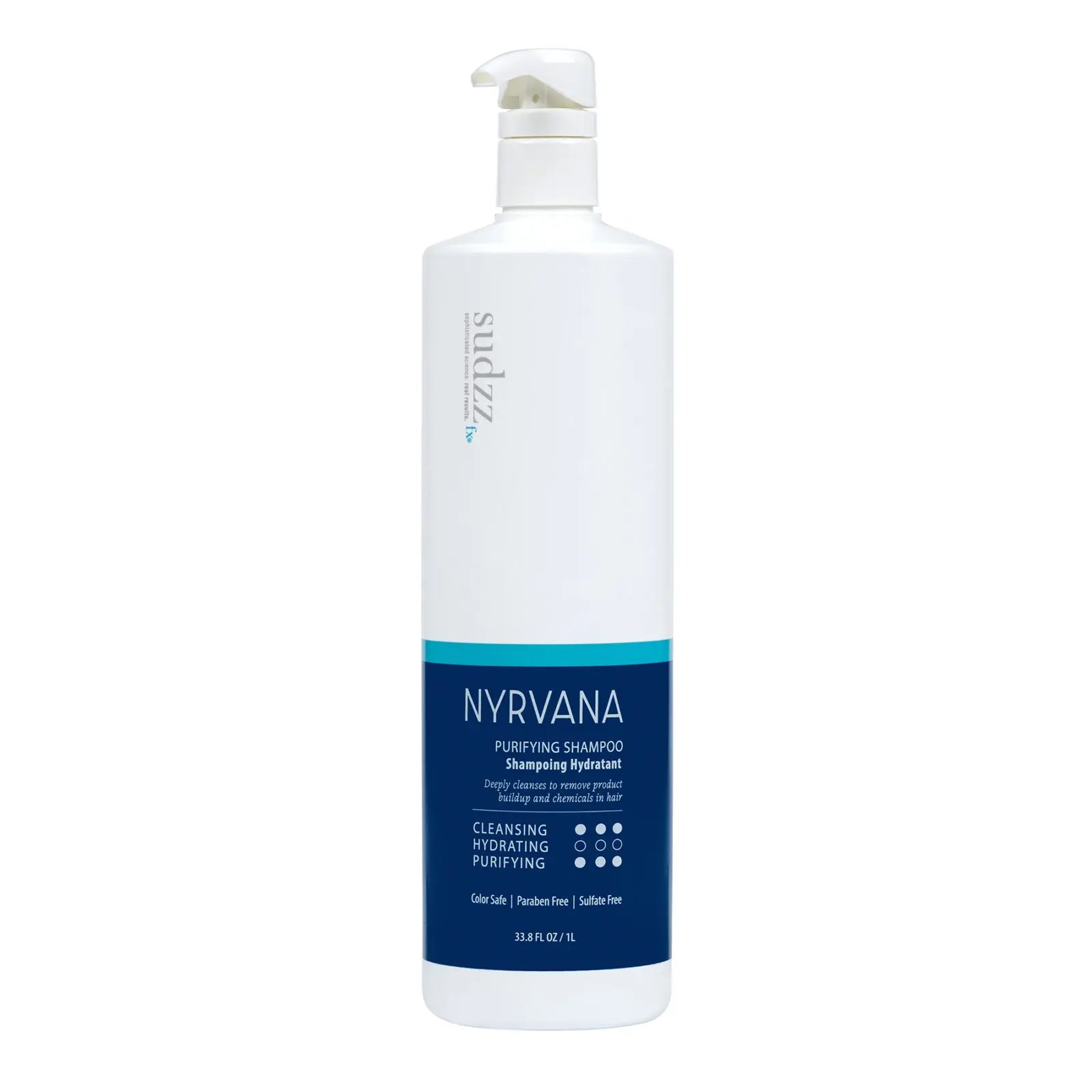 Sudzz FX Nyrvana Purifying Shampoo 2 variants - Reverse Generation Established in 2008