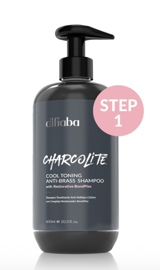 Difiaba Charcolite Cool Toning Anti-Brass Shampoo With Restorative BondPlex 20.3 oz - Reverse Generation